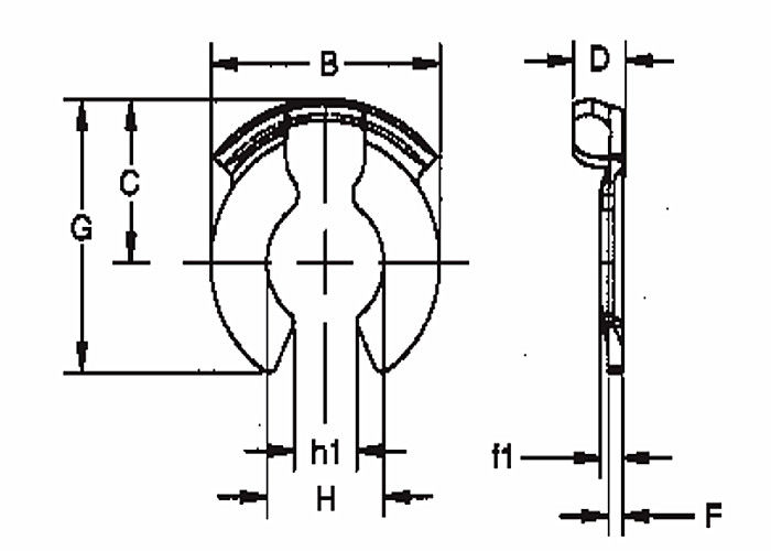Зажим штифта с головкой и отверстием для шпильки серии ТСЛК сохраняя, небольшие зажимы металла для конструкции