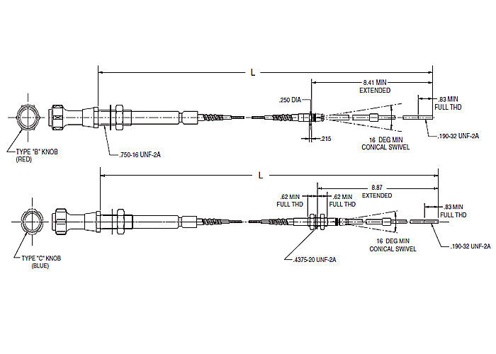 Продетая нитку серия упорки/тангажа 565 до 550 головы кабеля системы управления переключения механизма головы держателя