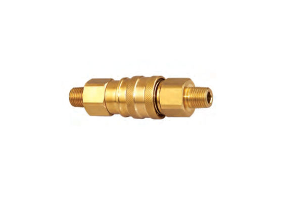 Латунный поток NPT быстрой муфты подвергать механической обработке CNC 1/4" 5/16" 3/8" 1/2»