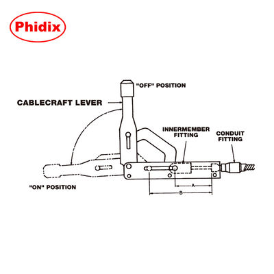 Phidix Heavy-Duty Mechanical Handbrake Parking Brake Lever Emergency Brake Lever