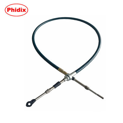 Heavy-Duty Push-Pull Control Cable Assembly With Adjustable Junction And Rod End Fittings