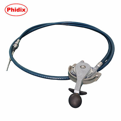 Phidix Dual-Cable Gear Shift Control Cable Assembly With Manual Lever And Flexible Shaft